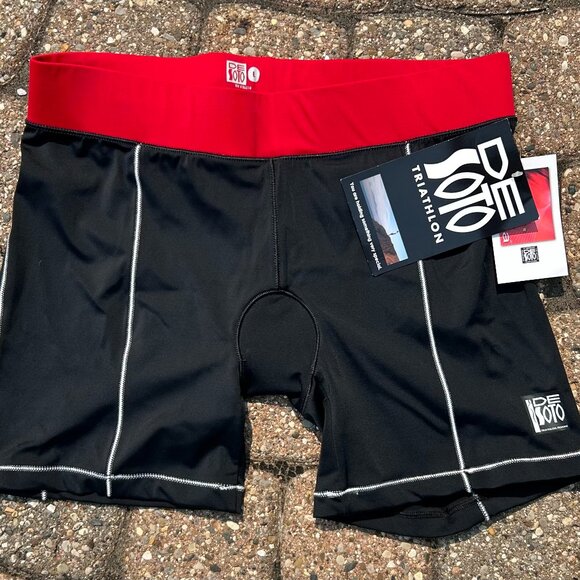 De Soto Triathlon Top and Bottom New With Tags Women Sz L Deadstock - Picture 3 of 9
